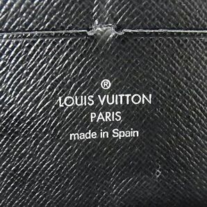 1円 ■美品■ LOUIS VUITTON ヴィトン N63077 ダミエグラフィット ジッピーオーガナイザー ラウンドファスナー 長財布 ブラック系 FA3860の画像6