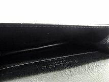 1円 ■極美品■ SAINT LAURENT サンローラン クロコダイル型押しレザー 二つ折り 財布 ウォレット 小銭入れ メンズ ブラック系 AW6564_画像4