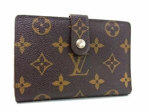 1円 ■美品■ LOUIS VUITTON ヴィトン M61674 モノグラム ポルトフォイユ ヴィエノワ 二つ折り がま口 財布 ウォレット ブラウン系 AW4166