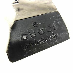 1円 GUCCI グッチ キーリング キーホルダー バッグチャーム レディース シルバー系×ブラック系 AZ1210の画像3