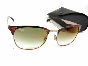 1円 ■極美品■ Ray-Ban レイバン RB3538 9074/W0 53□19 145 2N サングラス メガネ 眼鏡 レディース メンズ ブラウン系 FA4890