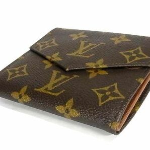 1円 ■美品■ LOUIS VUITTON ルイヴィトン M61660 モノグラム ポルトモネビエ カルトクレディ 三つ折り 財布 ブラウン系 AW7303の画像2