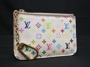 1円 LOUIS VUITTON ヴィトン M93734 ポシェット クレ モノグラムマルチカラー コインケース コインパース 小銭入れ アイボリー系 FA5009