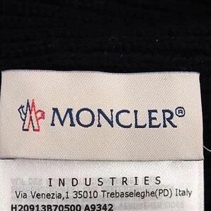 1円 ■美品■ MONCLER モンクレール ウール100％ ニット帽 帽子 メンズ レディース ネイビー系 FA2162の画像4