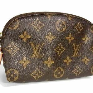 1円 ■美品■ LOUIS VUITTON ルイヴィトン M47515 モノグラム ポシェット コスメティック マルチケース ブラウン系 FA3816の画像1