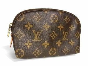 1円 ■美品■ LOUIS VUITTON ルイヴィトン M47515 モノグラム ポシェット コスメティック マルチケース ブラウン系 FA3816