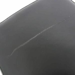 1円 ■美品■ MORABITO モラビト レザー ケリー型 カデナ ワンハンドル ハンドバッグ レディース ブラック系 BK0684の画像8