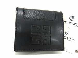 1円 ■美品■ GIVENCHY ジバンシィ レザー コインケース コインパース 小銭入れ レディース メンズ ブラック系 FA1208