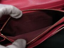 1円 PRADA プラダ サフィアーノレザー 二つ折り 長財布 ウォレット 小銭入れ 札入れ レディース ピンク系 AW7223_画像5