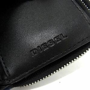 1円 DIESEL ディーゼル デニム×レザー 二つ折り 財布 ウォレット 小銭入れ 札入れ カード入れ メンズ レディース ブルー系 AX6146の画像8