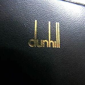 1円 ■新品同様■ dunhill ダンヒル レザー カードケース カードホルダー カード入れ 名刺入れ メンズ ブラック系 BF7302の画像5