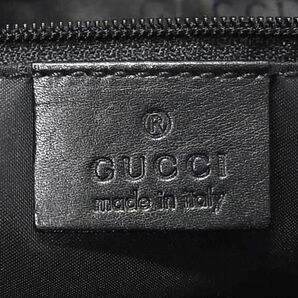 1円 ■極美品■ GUCCI グッチ 000 0833 バンブー レザー ワンショルダーバッグ 肩掛けかばん レディース ブラック系 AW6949の画像6