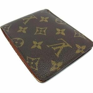 1円 LOUIS VUITTON ルイヴィトン M60895 モノグラム ポルトフォイユ ミュルティプル 二つ折り 財布 ウォレット ブラウン系 AW7325の画像2