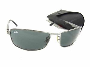 1円 ■美品■ Ray-Ban レイバン RB3498 004/71 61□17 3N サングラス メガネ 眼鏡 レディース メンズ シルバー系 AW7453