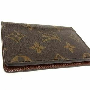 1円 ■美品■ LOUIS VUITTON ルイヴィトン M61732 モノグラム オーガナイザー ドゥ ポッシュ カードケース 名刺入れ ブラウン系 AW7916の画像2