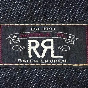 1円 ■美品■ RALPH LAUREN ラルフローレン デニム ハンドバッグ トート ショルダー 肩掛けかばん レディース メンズ ネイビー系 FC4699の画像6