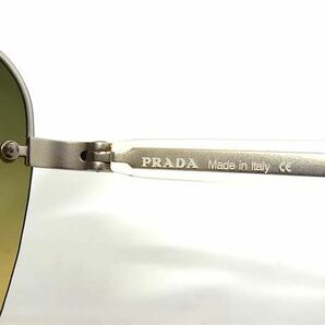 1円 ■美品■ PRADA プラダ SPR75A 2AC-1D1 サングラス メガネ 眼鏡 レディース メンズ シルバー系 FA4755の画像5