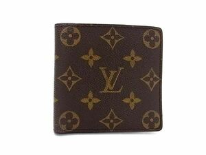 1円 ■美品■ LOUIS VUITTON ルイヴィトン M61665 モノグラム ポルトビエ カルトクレディ モネ 二つ折り 財布 ブラウン系 FA5441