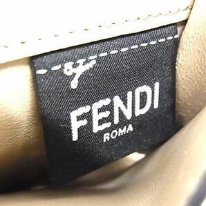 1円 ■極美品■ FENDI フェンディ レザー ターンロック カードケース カード入れ 名刺入れ レディース メンズ ブルーグレー系 FA5758の画像4