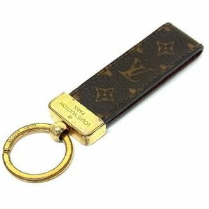 1円 LOUIS VUITTON ルイヴィトン M65221 モノグラム ポルト クレ ドラゴンヌ キーリング キーホルダー チャーム ブラウン系 FA5458の画像2