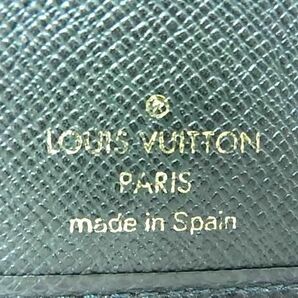 1円 LOUIS VUITTON ルイヴィトン M30424 タイガ ポルトビエ3ヴォレ 二つ折り 財布 ウォレット メンズ エピセア グリーン系 FA5448の画像6