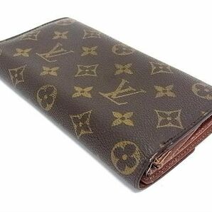 1円 LOUIS VUITTON ルイヴィトン M61734 モノグラム ポルトフォイユ サラ 二つ折り 長財布 ウォレット レディース ブラウン系 AZ1502の画像2