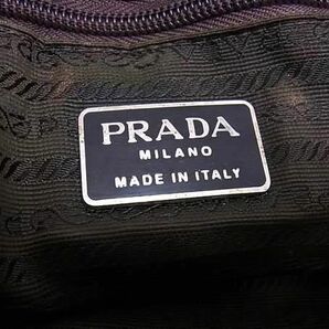 1円 PRADA プラダ テスートナイロン×レザー ワンショルダーバッグ クロスボディ 斜め掛け レディース カーキ系×ブラウン系 AZ1382の画像6