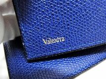 1円 ■美品■ Valextra ヴァレクストラ レザー 二つ折り 長財布 ウォレット 札入れ カード入れ ブルー系 FA5805_画像5