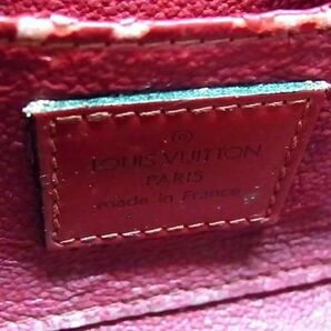 1円 ■美品■ LOUIS VUITTON ルイヴィトン M48447 エピ ドーフィーヌPM ポーチ マルチケース 小物入れ カスティリアンレッド FA5857の画像4