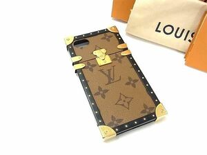 1円 LOUIS VUITTON ルイヴィトン モノグラムリバース アイトランク iPhone7 スマホケース 携帯ケース ブラウン系 FC0026