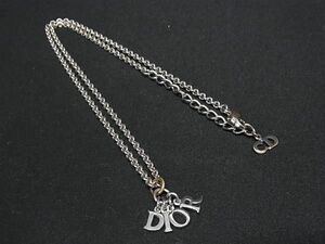 1円 ChristianDior クリスチャンディオール ネックレス ペンダント アクセサリー レディース シルバー系 AX5095