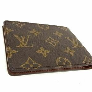 1円 ■極美品■ LOUIS VUITTON ヴィトン M60895 モノグラム ポルトフォイユ ミュルティプル 二つ折り 財布 ウォレット ブラウン系 FA3265の画像2