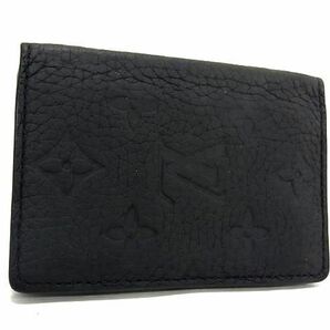 1円 ■美品■ LOUIS VUITTON ヴィトン M69044 トリヨン オーガナイザー ドゥ ポッシュ カードケース カード入れ メンズ ブラック系 AX4451の画像1