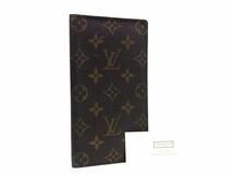 1円 ■極美品■ LOUIS VUITTON ルイヴィトン M61823 モノグラム ポルト バルール カルト クレディ 財布 ウォレット ブラウン系 FA2490_画像1