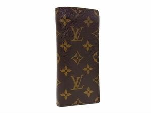 1円 ■極美品■ LOUIS VUITTON ルイヴィトン M62962 モノグラム エテュイ リュネット サーンプル メガネケース ブラウン系 FA3279