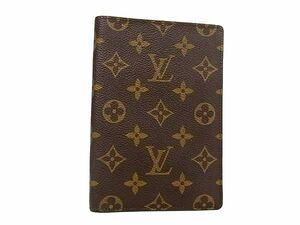 1円 ■美品■ LOUIS VUITTON ルイヴィトン M60179 モノグラム クーヴェルテュール パスポール パスポートケース ブラウン系 FA2507