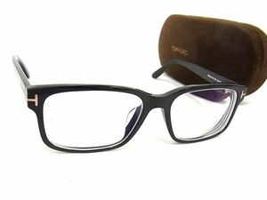 1円 ■美品■ TOM FORD トムフォード TF5313-F-B 度入り メガネ 眼鏡 めがね メンズ レディース ブラック系 FC1679