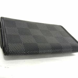 1円 ■美品■ LOUIS VUITTON ルイヴィトン N62662 ダミエグラフィット ミュルティクレ6 6連 キーケース 鍵入れ ブラック系 AY0755の画像2