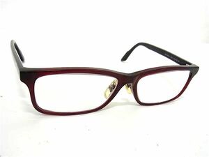 1円 ■美品■ GUCCI グッチ GG-9091J 4AQ 55□15-140 度入り メガネ 眼鏡 めがね レディース メンズ ブラック系×レッド系 BF7555