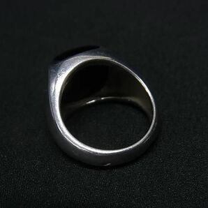 1円 ■美品■ Baccarat バカラ オニキス SV925 リング 指輪 アクセサリー 約13号 メンズ レディース シルバー系 AW7729の画像2