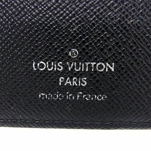 1円 ■美品■ LOUIS VUITTON ルイヴィトン N62665 ダミエグラフィット ポルトフォイユ ブラザ 二つ折り 長財布 ブラック系 FA5037の画像6