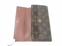 1円 LOUIS VUITTON ルイヴィトン M61734 モノグラム ポルトフォイユ サラ 二つ折り 長財布 ウォレット ブラウン系 FA5079_画像3