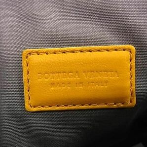 1円 ■美品■ BOTTEGA VENETA ボッテガヴェネタ レザー マルチケース 化粧ポーチ 小物入れ レディース メンズ イエロー系 FA4779の画像4