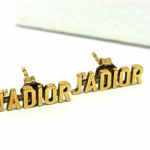 1円 ■美品■ ChristianDior クリスチャンディオール J’ADIOR ピアス アクセサリー レディース ゴールド系 FA5204の画像1