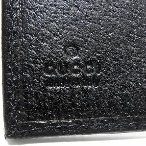 1円 ■美品■ GUCCI グッチ 120933 GG柄 GGキャンバス 二つ折り 財布 ウォレット 札入れ 小銭入れ レディース ブラック系 FA5840の画像6