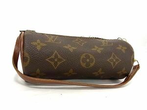 1円 LOUIS VUITTON ルイヴィトン モノグラム パピヨン用ポーチ マルチケース 小物入れ レディース ブラウン系 DA6882