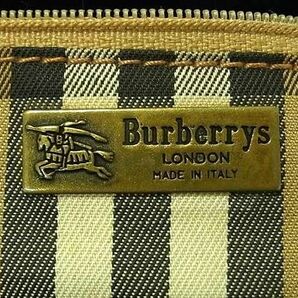 1円 Burberrys バーバリーズ レザー ショルダーバッグ ポシェット 斜め掛けかばん レディース ダークグレー系 BK0798の画像6