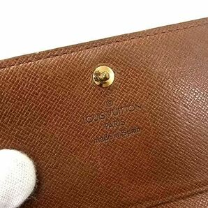 1円 ■美品■ LOUIS VUITTON ルイヴィトン M61730 モノグラム ポルトモネビエ トレゾール 二つ折り 財布 ウォレット ブラウン系 BJ2602の画像6