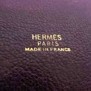 1円 HERMES エルメス エマイユ 七宝焼き ホース コンパクトミラー 手鏡 レディース パープル系×マスタードイエロー系 FA0765の画像4