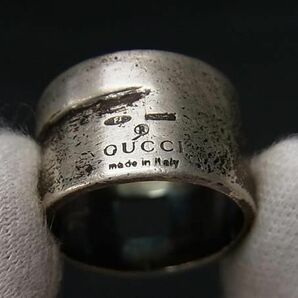 1円 GUCCI グッチ SV925 リング 指輪 アクセサリー 約14号 レディース メンズ シルバー系 AX4379の画像4